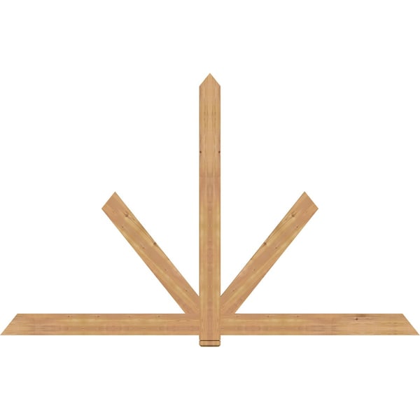 Ekena Millwork Kennewick Timber Gable Bracket, Western Red Cedar, 108"W x 68"H x 1 1/2"D x 5 1/2"F, 15/12 Pitch GBW108X68X0206KEN00SWR - main